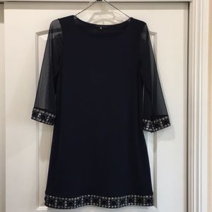 Tiana B Navy Blue Dress